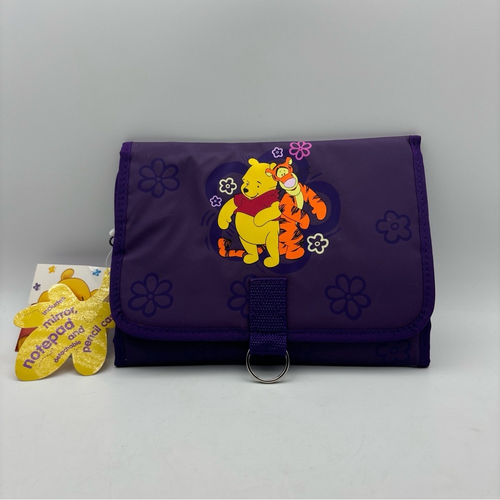 2001 Winnie The Pooh Accessory Bag / Case Mirror, Notepad, + Pencil Pouch NWT